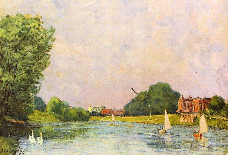 Alfred Sisley Themse bei Hampton Court